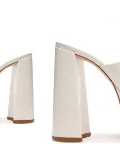 Spring 22 Best Sellers Darah Crocodile-Embossed Leather Sandal