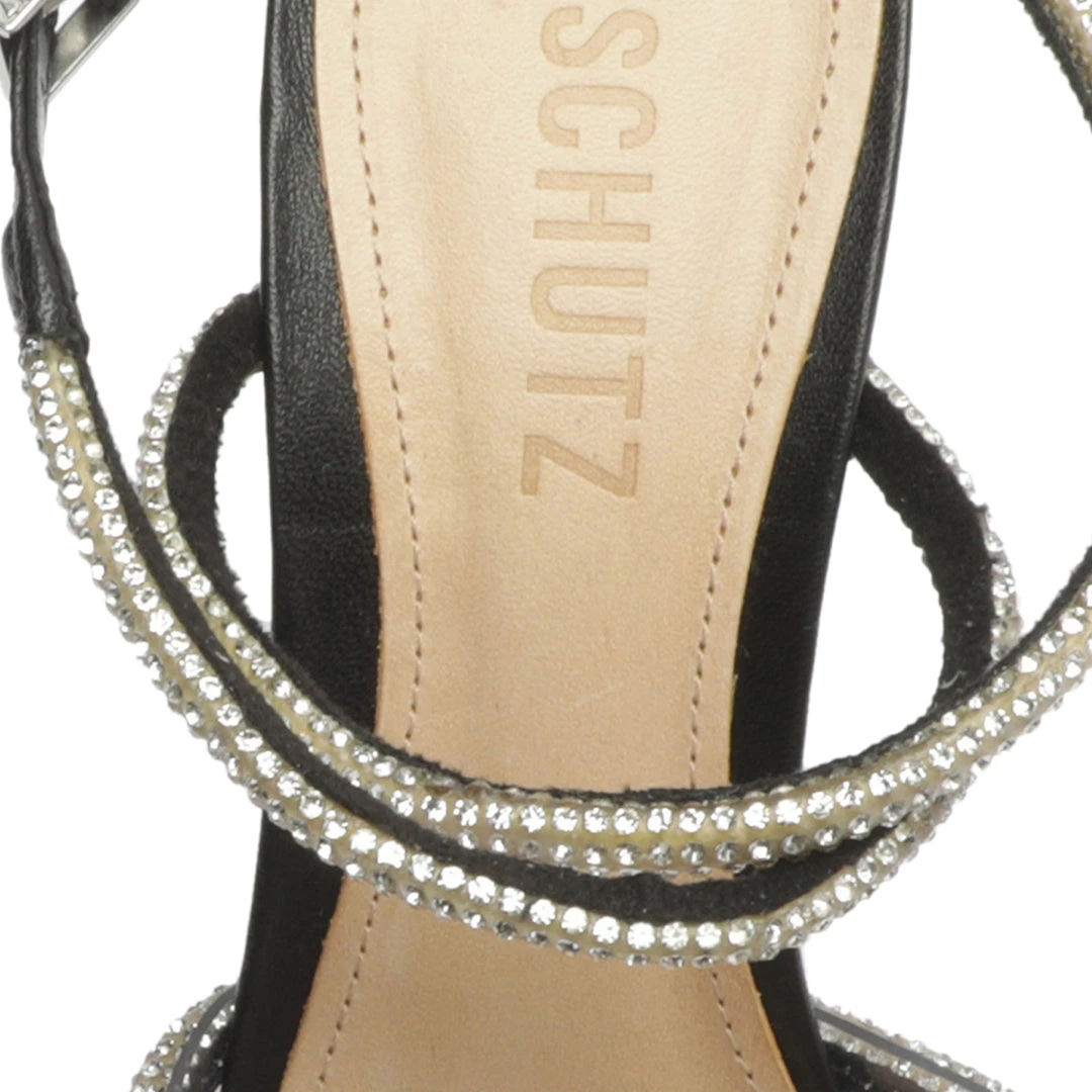 Sale Louise Vinyl & Nappa Leather Sandal 8 Sale Louise Vinyl & Nappa Leather Sandal