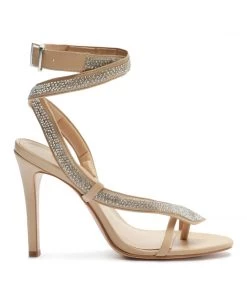 Sale Courtney Crystal Nappa Leather Sandal