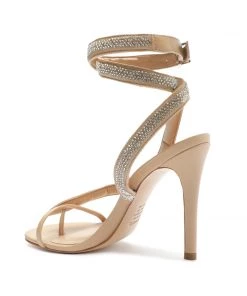 Sale Courtney Crystal Nappa Leather Sandal