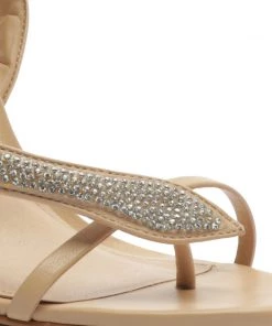 Sale Courtney Crystal Nappa Leather Sandal