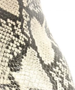 Bets-CO Ashlee Snake-Embossed Leather Bootie