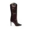 Bets-CO Maryana Crocodile-Embossed Leather Boot Essentials
