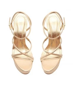 Sale Zila Metallic Leather Sandal