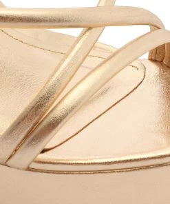 Sale Zila Metallic Leather Sandal