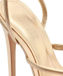 Sale Zila Metallic Leather Sandal