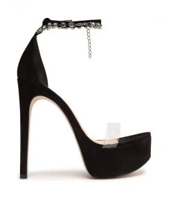 Sale Lah Nubuck Platform Sandal