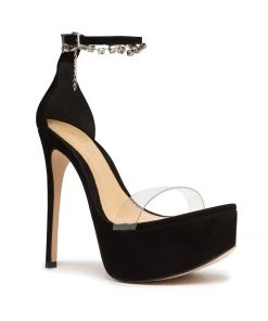 Sale Lah Nubuck Platform Sandal