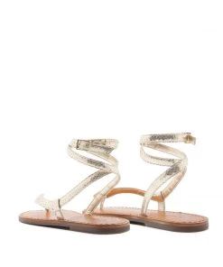 Spring 22 Best Sellers Courtney Metallic Leather Sandal