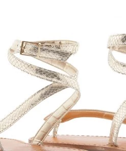 Spring 22 Best Sellers Courtney Metallic Leather Sandal