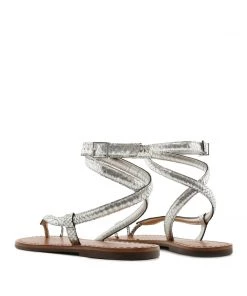 Spring 22 Sandals Courtney Metallic Leather Sandal