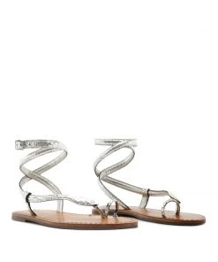 Spring 22 Sandals Courtney Metallic Leather Sandal