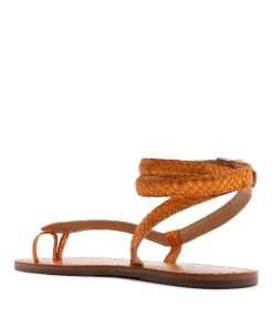 Sale Courtney Metallic Leather Sandal