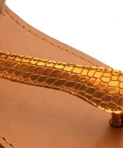 Sale Courtney Metallic Leather Sandal