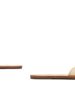 Sale Dinah Crocodile-Embossed Leather Sandal