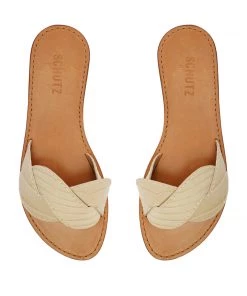 Sale Dinah Crocodile-Embossed Leather Sandal