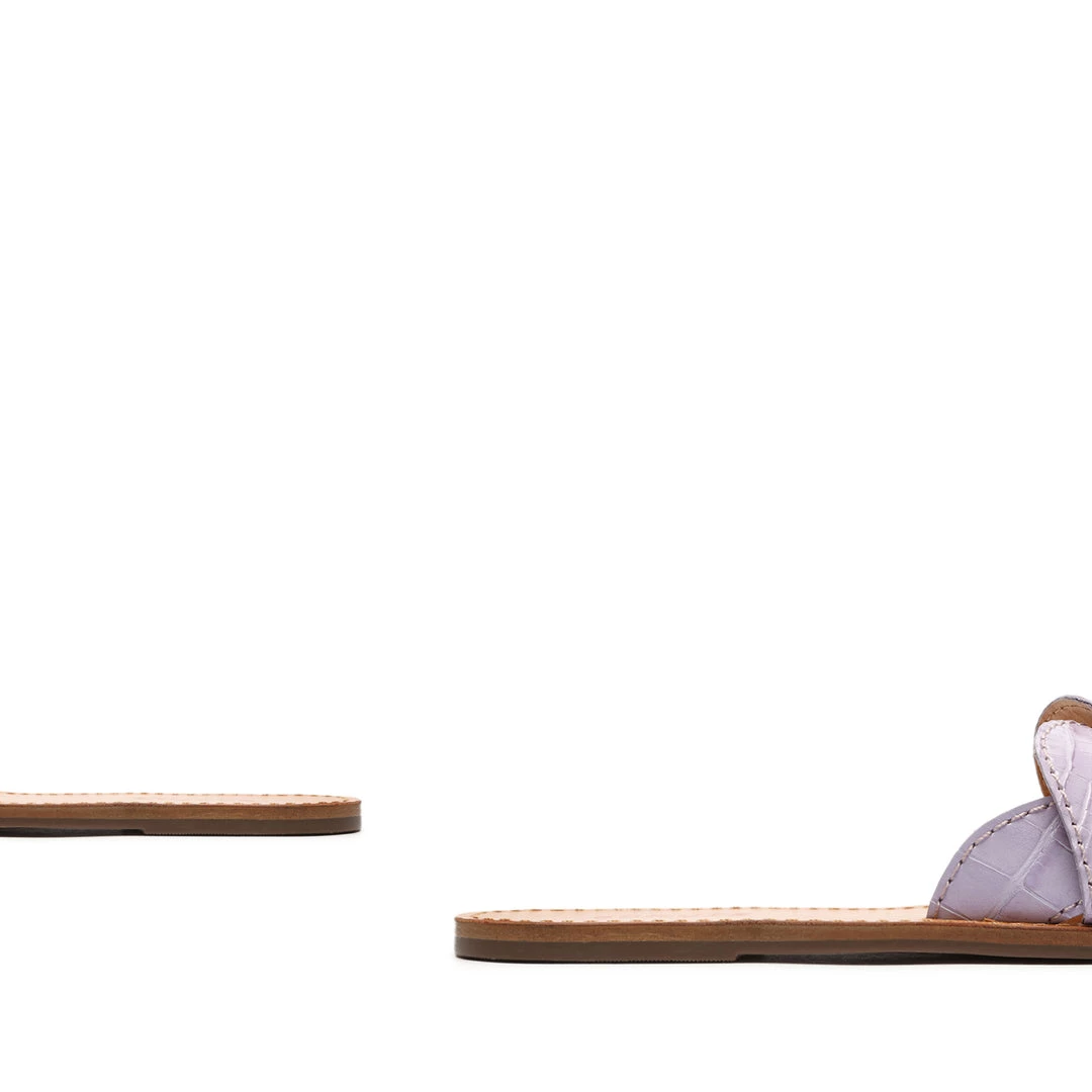 Sale Dinah Crocodile-Embossed Leather Sandal 6 Sale Dinah Crocodile-Embossed Leather Sandal