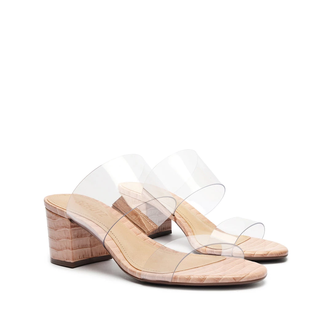 Victorie Crocodile-Embossed Leather Sandal 4 Victorie Crocodile-Embossed Leather Sandal