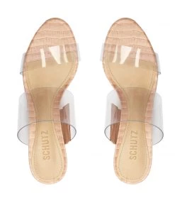 Victorie Crocodile-Embossed Leather Sandal 10 Victorie Crocodile-Embossed Leather Sandal