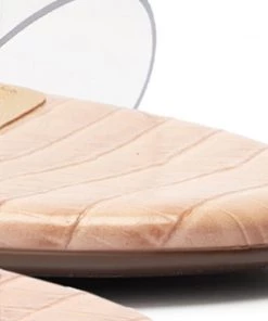 Victorie Crocodile-Embossed Leather Sandal 11 Victorie Crocodile-Embossed Leather Sandal