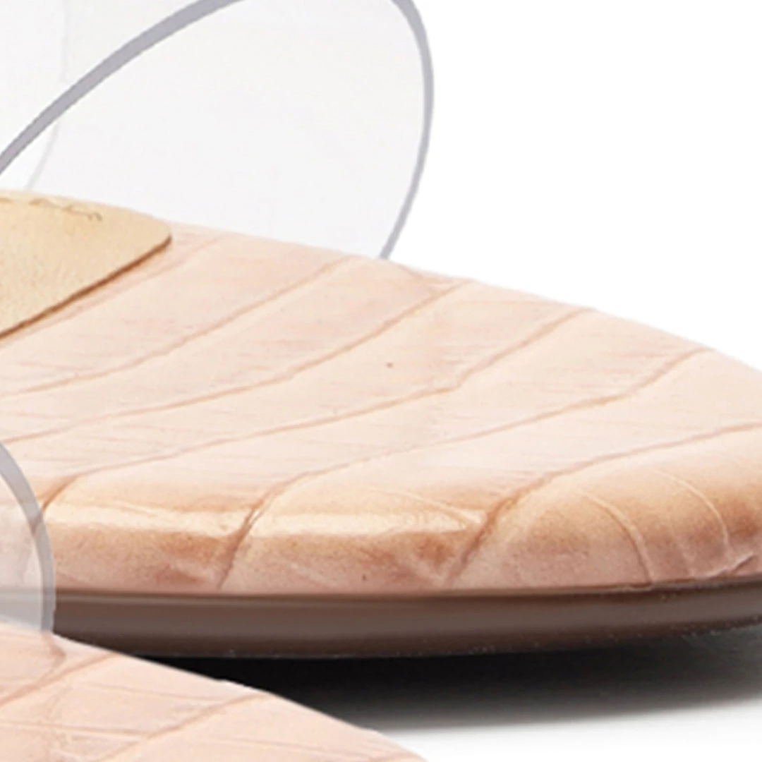 Victorie Crocodile-Embossed Leather Sandal 7 Victorie Crocodile-Embossed Leather Sandal