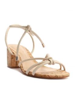 Sale Suzy Mid Block Leather Sandal