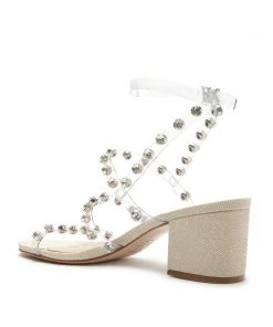 Sale Steph Leather & Vinyl Sandal