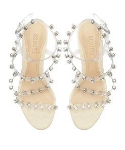 Sale Steph Leather & Vinyl Sandal