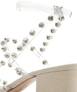 Sale Steph Leather & Vinyl Sandal