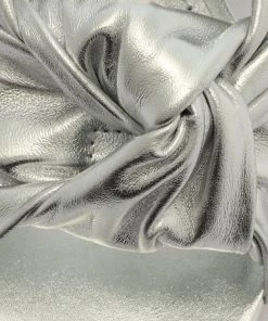 Sale Mindy Mid Block Metallic Leather Sandal