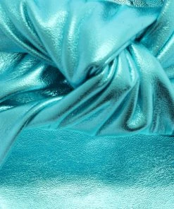 Sale Mindy Mid Block Metallic Leather Sandal