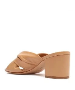 Sale Mindy Mid Block Nappa Leather Sandal