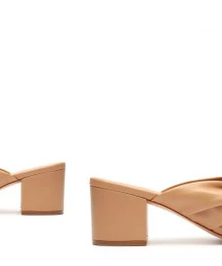 Sale Mindy Mid Block Nappa Leather Sandal