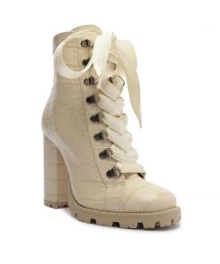 Fall 22 Zhara Crocodile-Embossed Leather Bootie