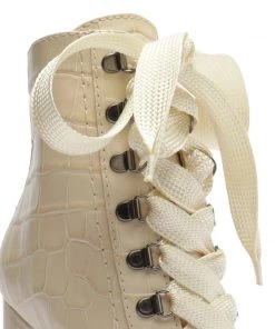 Fall 22 Zhara Crocodile-Embossed Leather Bootie