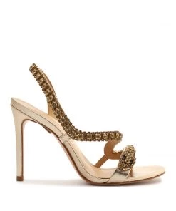 Sale Court Metallic Sandal