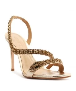 Sale Court Metallic Sandal