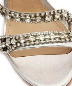 Sale Court Metallic Sandal