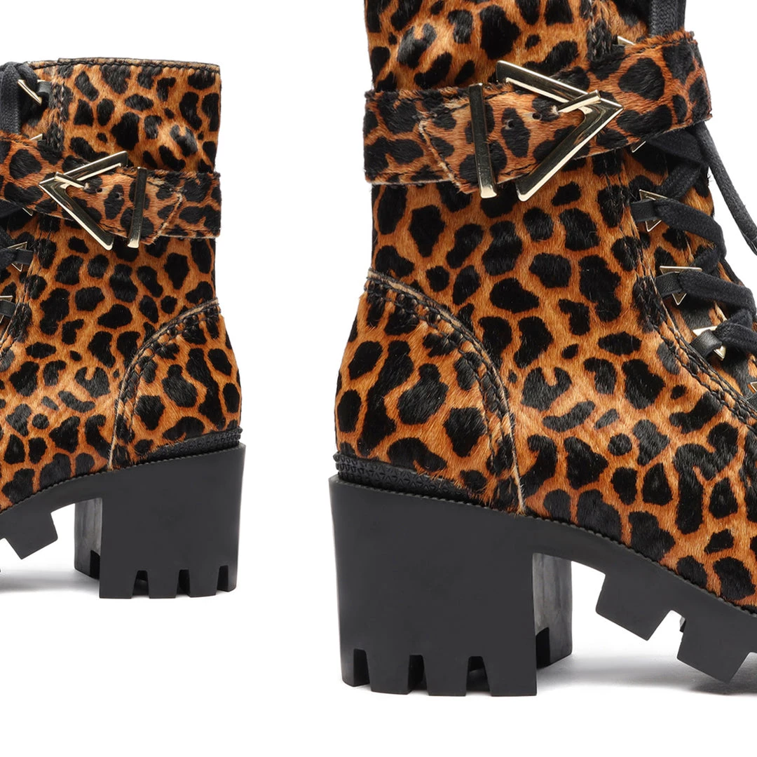 Sale Calista Leopard-Printed Leather Bootie 7 Sale Calista Leopard-Printed Leather Bootie