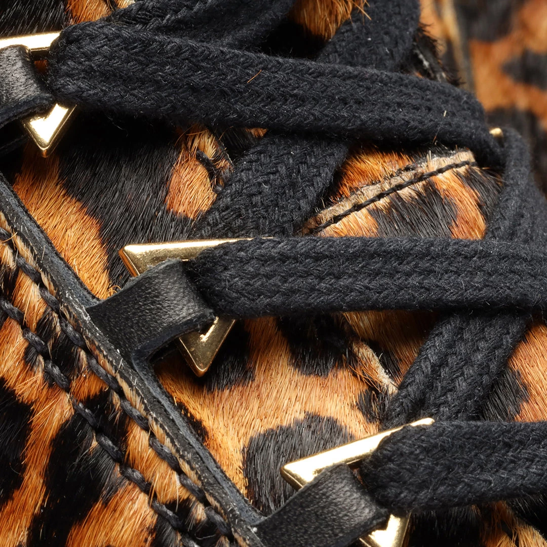 Sale Calista Leopard-Printed Leather Bootie 9 Sale Calista Leopard-Printed Leather Bootie