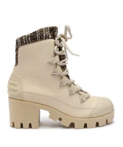 Sale Jan Tweed Leather Bootie