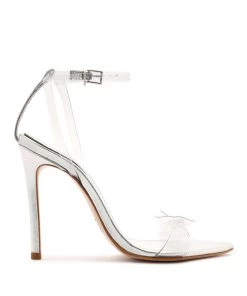Sale Elyda Vinyl & Metallic Leather Sandal