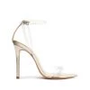 Sale Elyda Vinyl & Metallic Leather Sandal