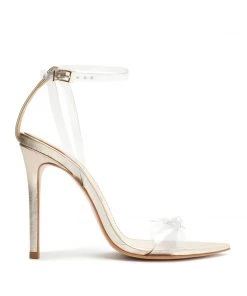 Sale Elyda Vinyl & Metallic Leather Sandal