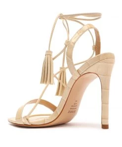 PF Capsule 22 Melissa Crocodile-Embossed Leather Sandal