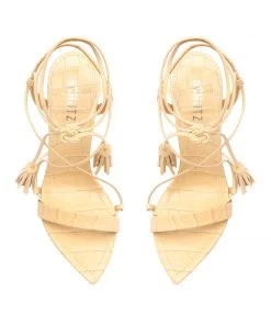 PF Capsule 22 Melissa Crocodile-Embossed Leather Sandal