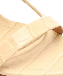 PF Capsule 22 Melissa Crocodile-Embossed Leather Sandal