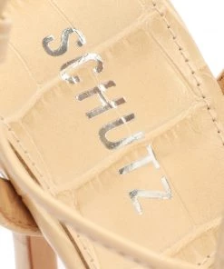 PF Capsule 22 Melissa Crocodile-Embossed Leather Sandal