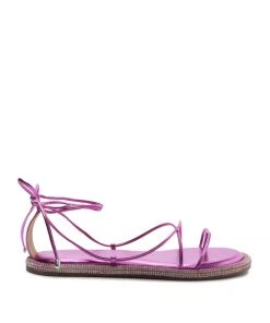 Sale Kittie Metallic Nappa Sandal