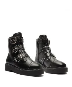 Sale Caligas Studded Combat Bootie